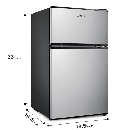 Compact Reversible Double Door Refrigerator and Freezer O2542