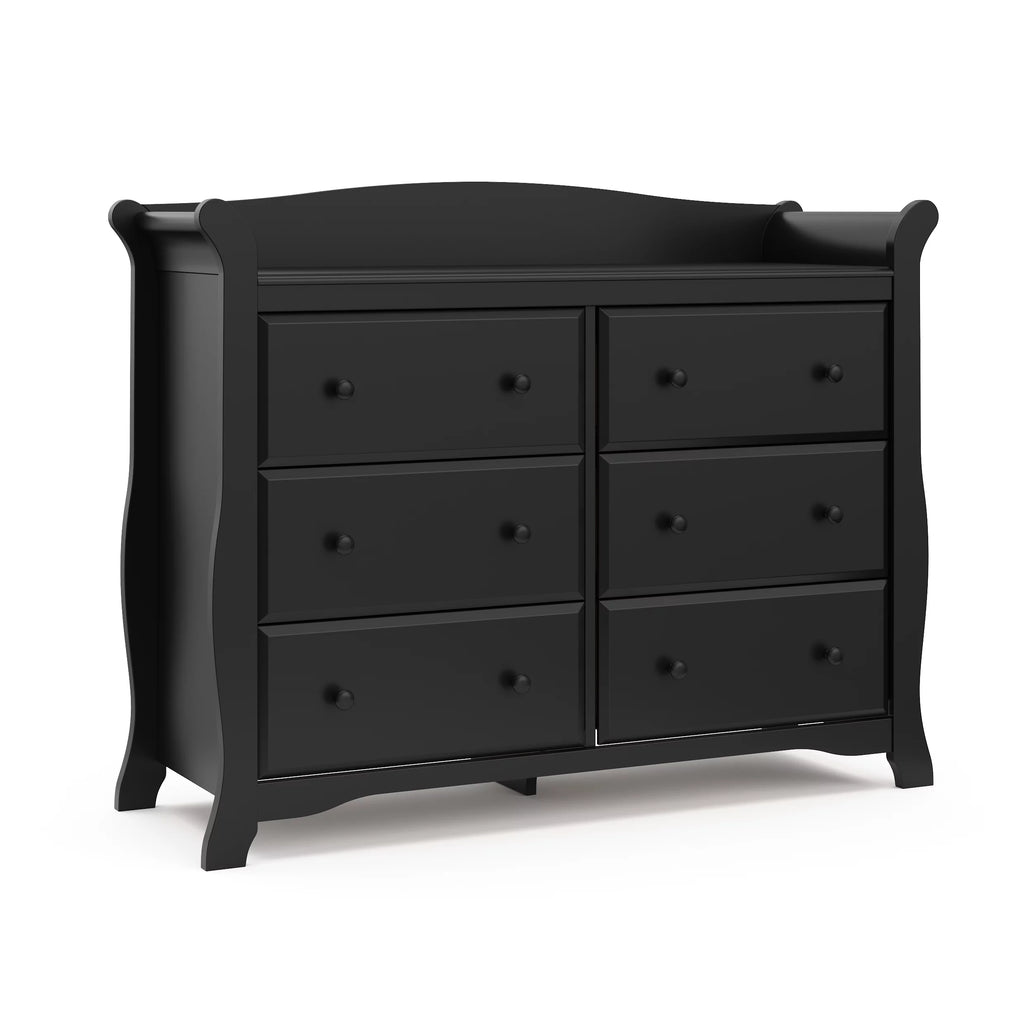 6 Drawer Gray Double Dresser D805