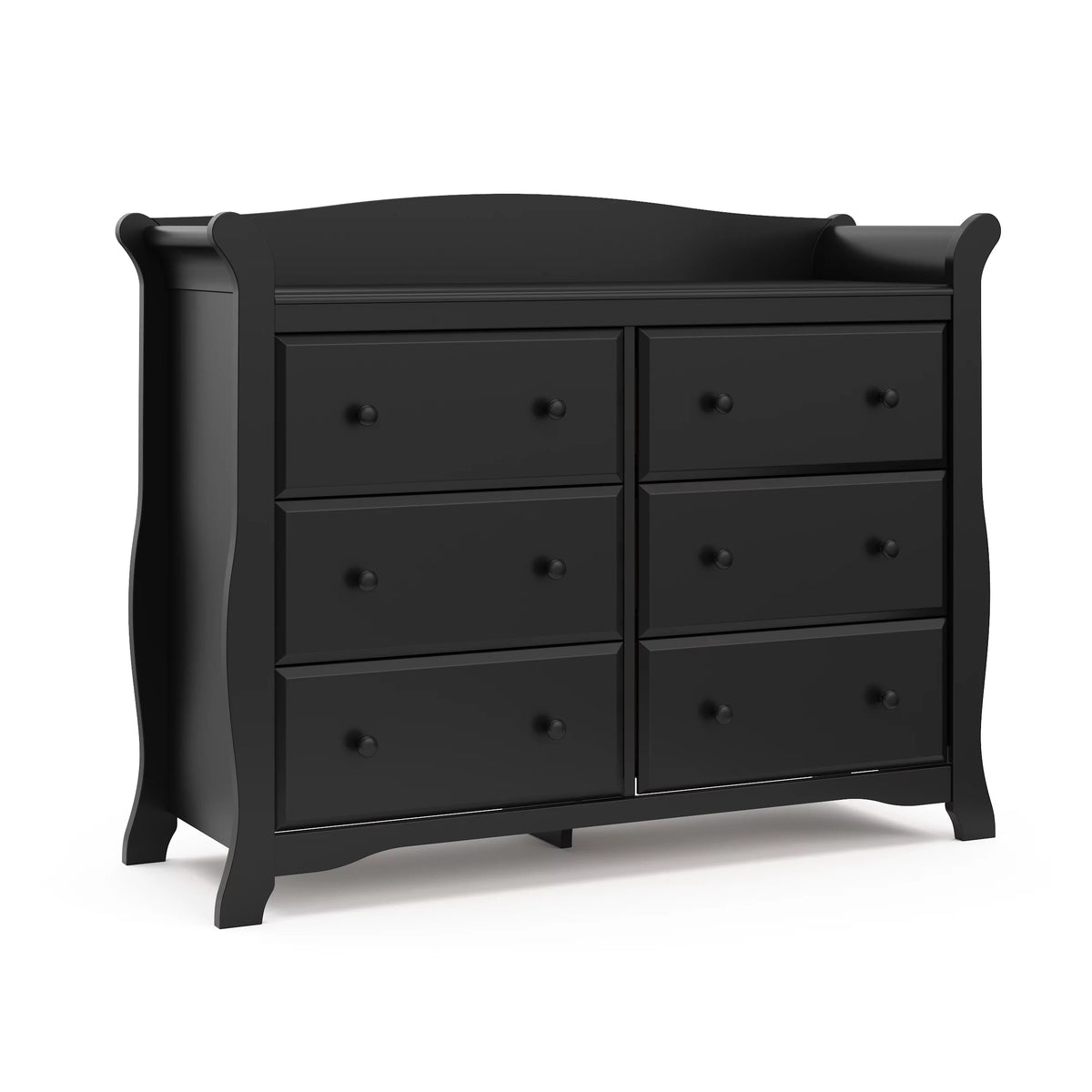 6 Drawer Gray Double Dresser D805