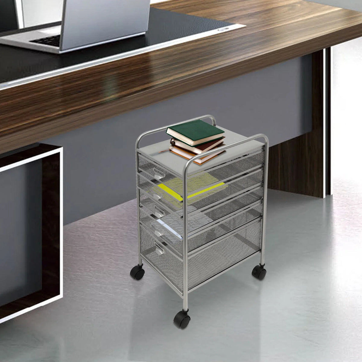 Rolling File Storage Cart with 5 Drawers F637912