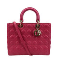 Pre-owned Pink Lambskin Shoulder Bag H928410