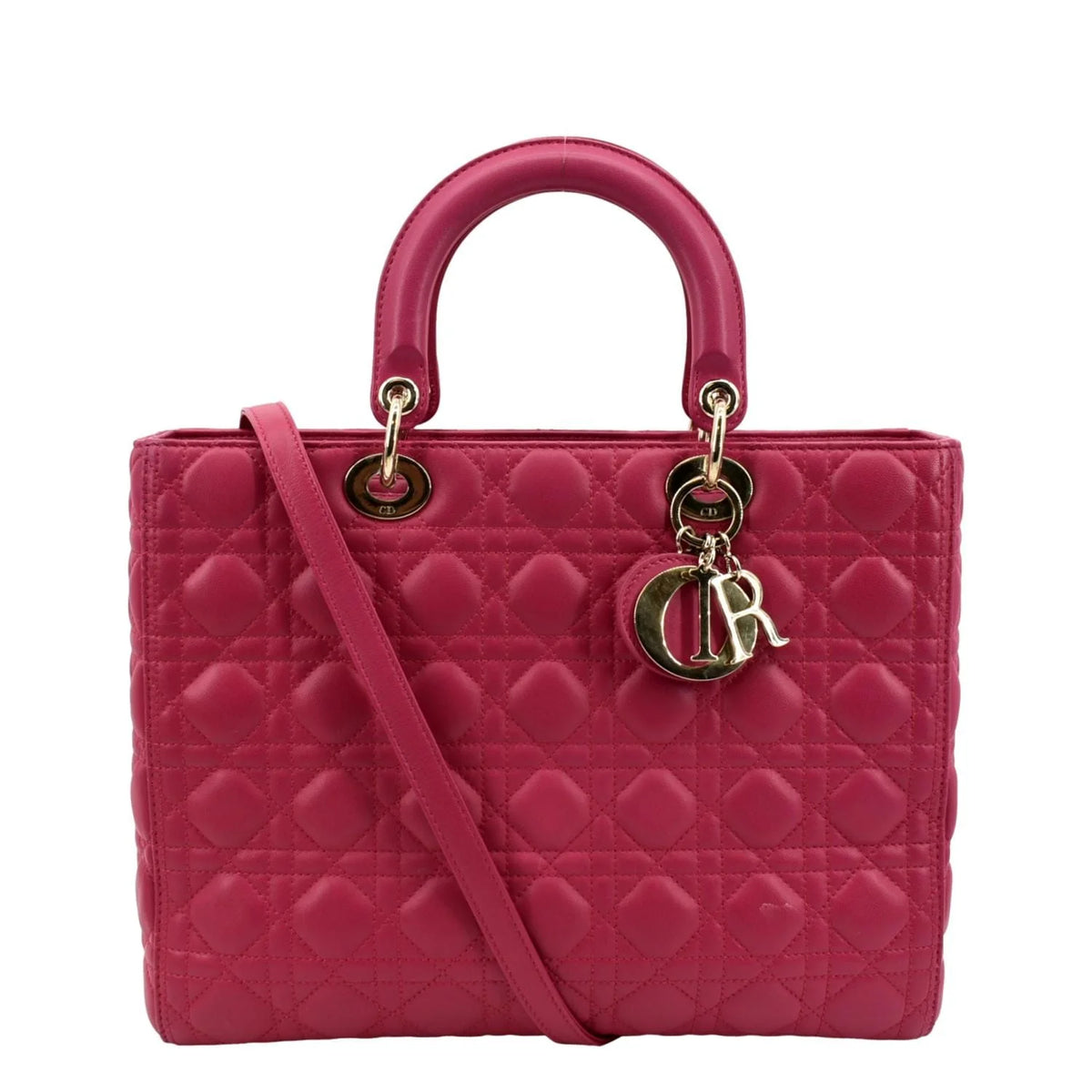 Pre-owned Pink Lambskin Shoulder Bag H928410