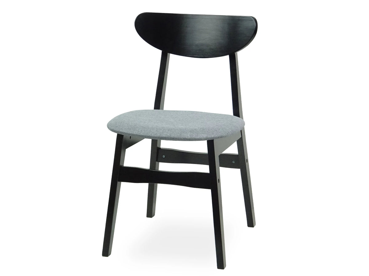 Set of 5 Solid Wood Dining Table and 4 Padded Seat Chairs Z8104