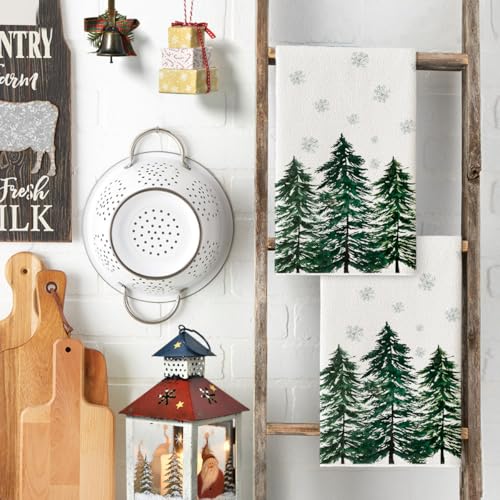 Green Christmas Kitchen Towels 18x26 Inch Set of 2 U570387