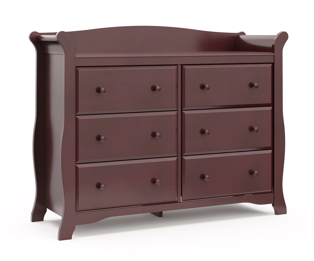 6 Drawer Gray Double Dresser D805
