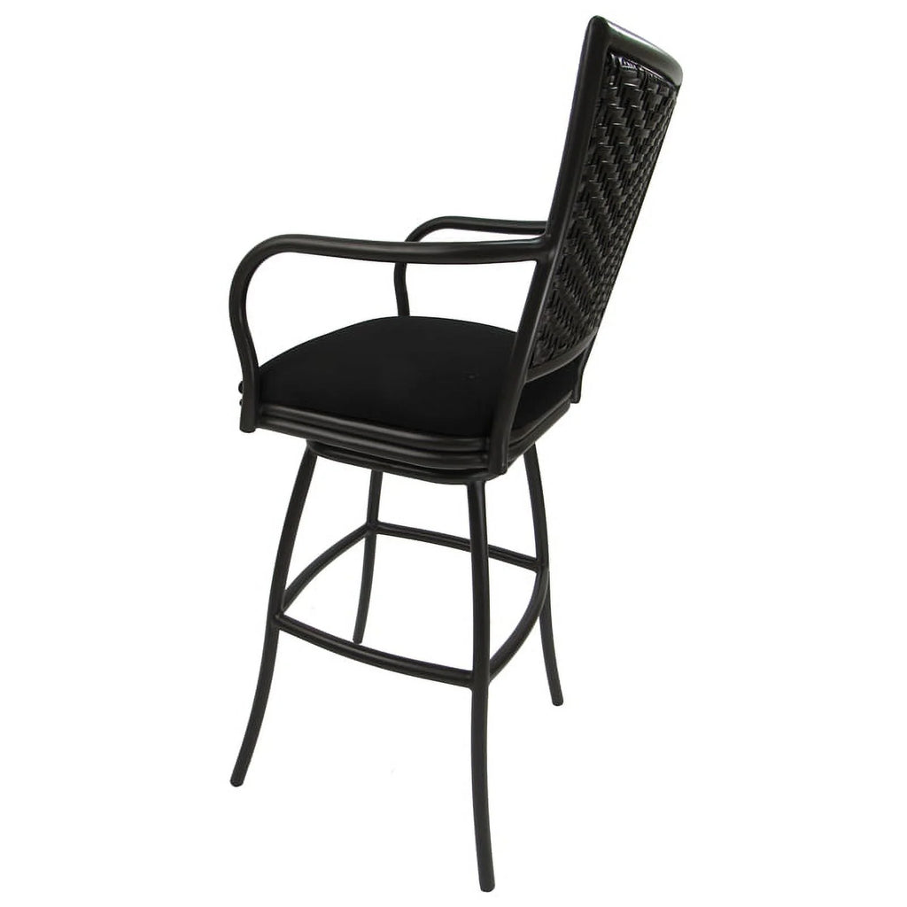 Black Fabric Bar Stool I837