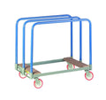 Steel Panel Truck with Swivel Casters F18626