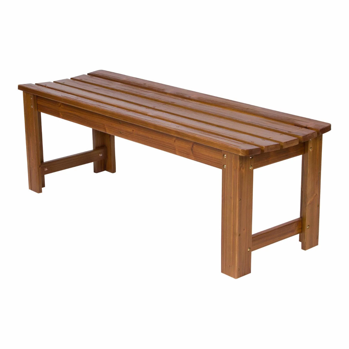 4 Ft. Backless Wooden Garden Bench L392803
