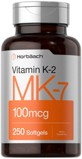 Vitamin K2 MK7 100mcg 250 Softgels Non-GMO Gluten Free V2770