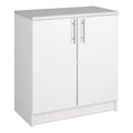 White Engineered Wood Base Cabinet with Melamine Countertop Y2997