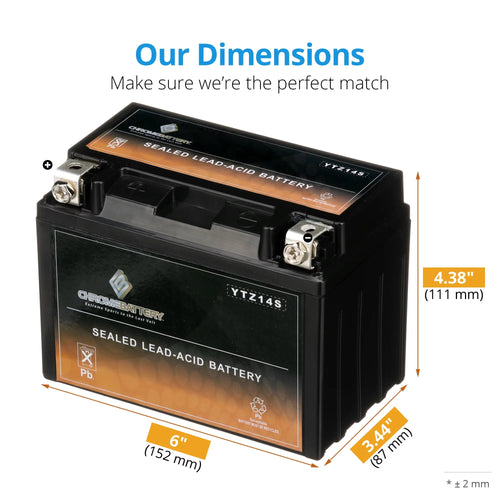 12 Volts 11.2 Ah 140 Cca Motorcycle Battery Y366