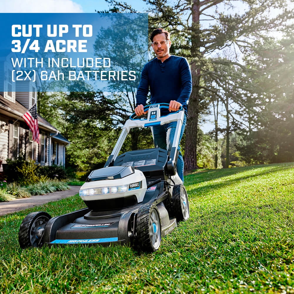 21-inch 3-in-1 Self-Propelled Mower Kit with 6.0Ah Lithium-Ion Batteries O1707