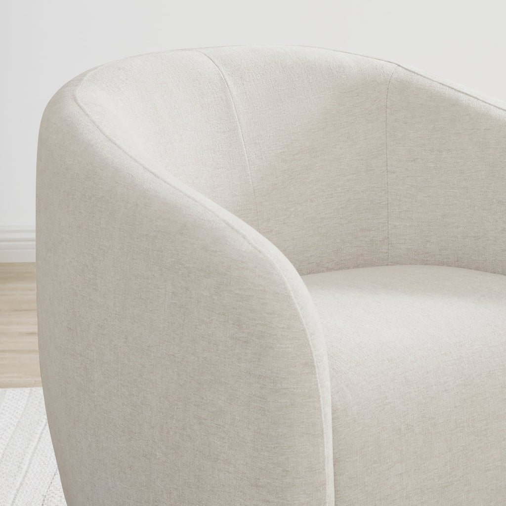 Swivel Upholstered Fabric Accent Chair O8291