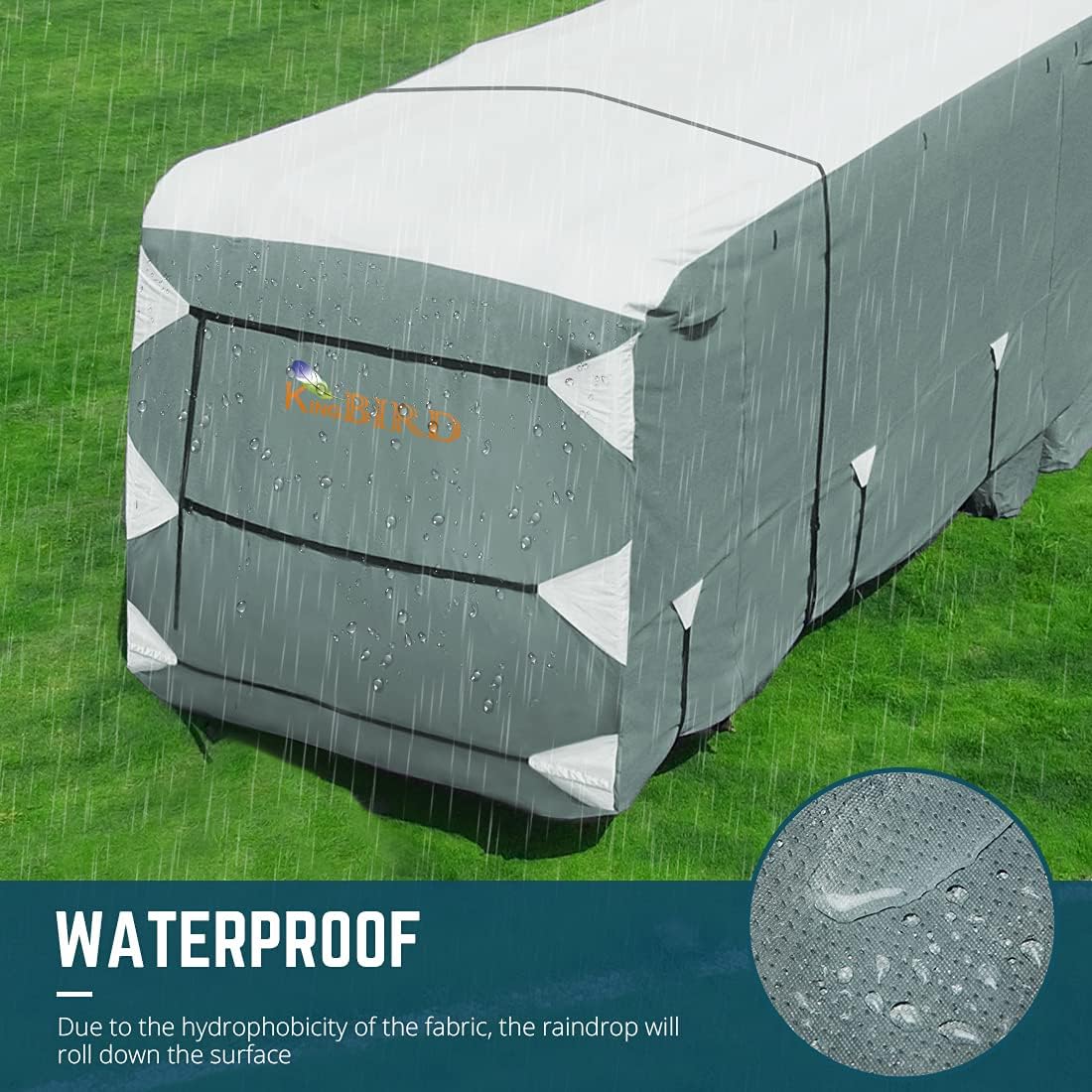 5 Layers RV Cover Fits 37'-41' Motorhome T240976