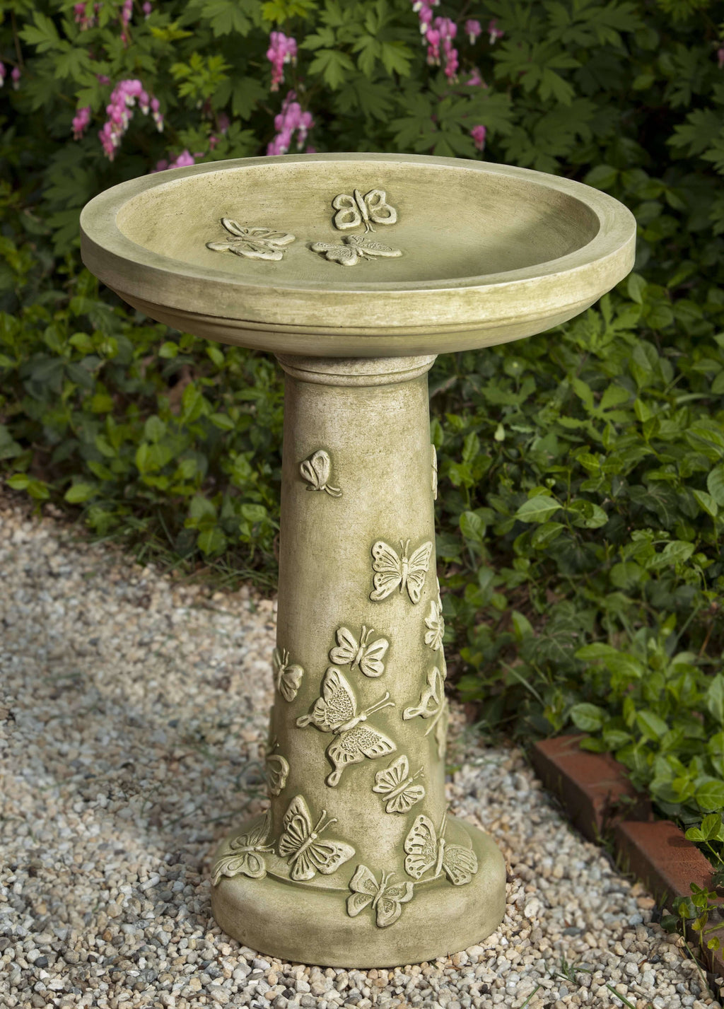 Travertine Birdbath Z9919