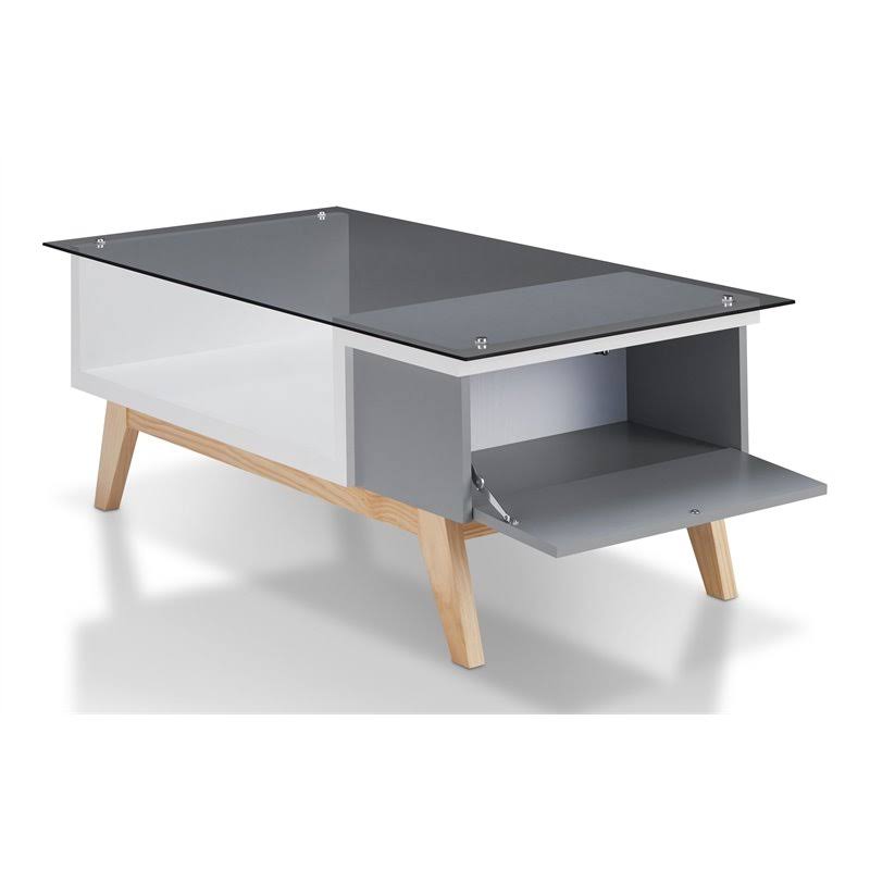 Mid-Century Glass Coffee Table C738