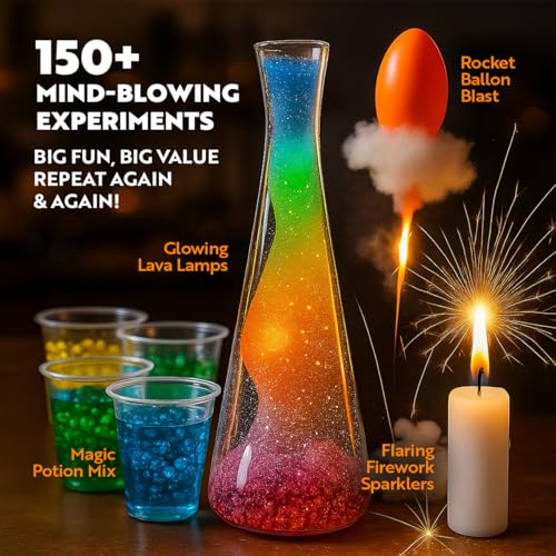 150+ Science Experiments Kit for Kids Age 8-12 Y653044