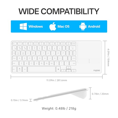 Portable Wireless Keyboard with Touchpad N431107