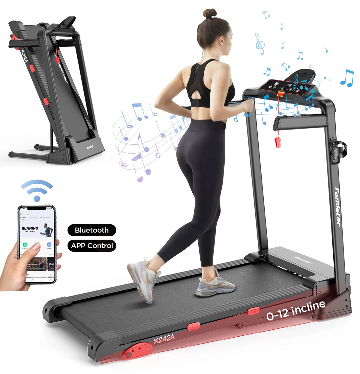 2.5 HP Electric Treadmill with 12% Incline F29641