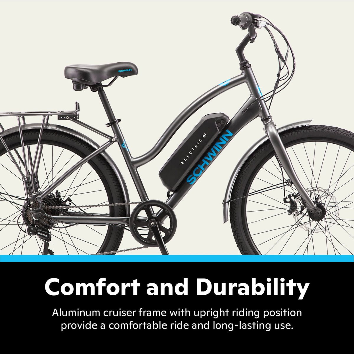 Gray 26-in. Low Step Cruiser Electric Bike Y293243