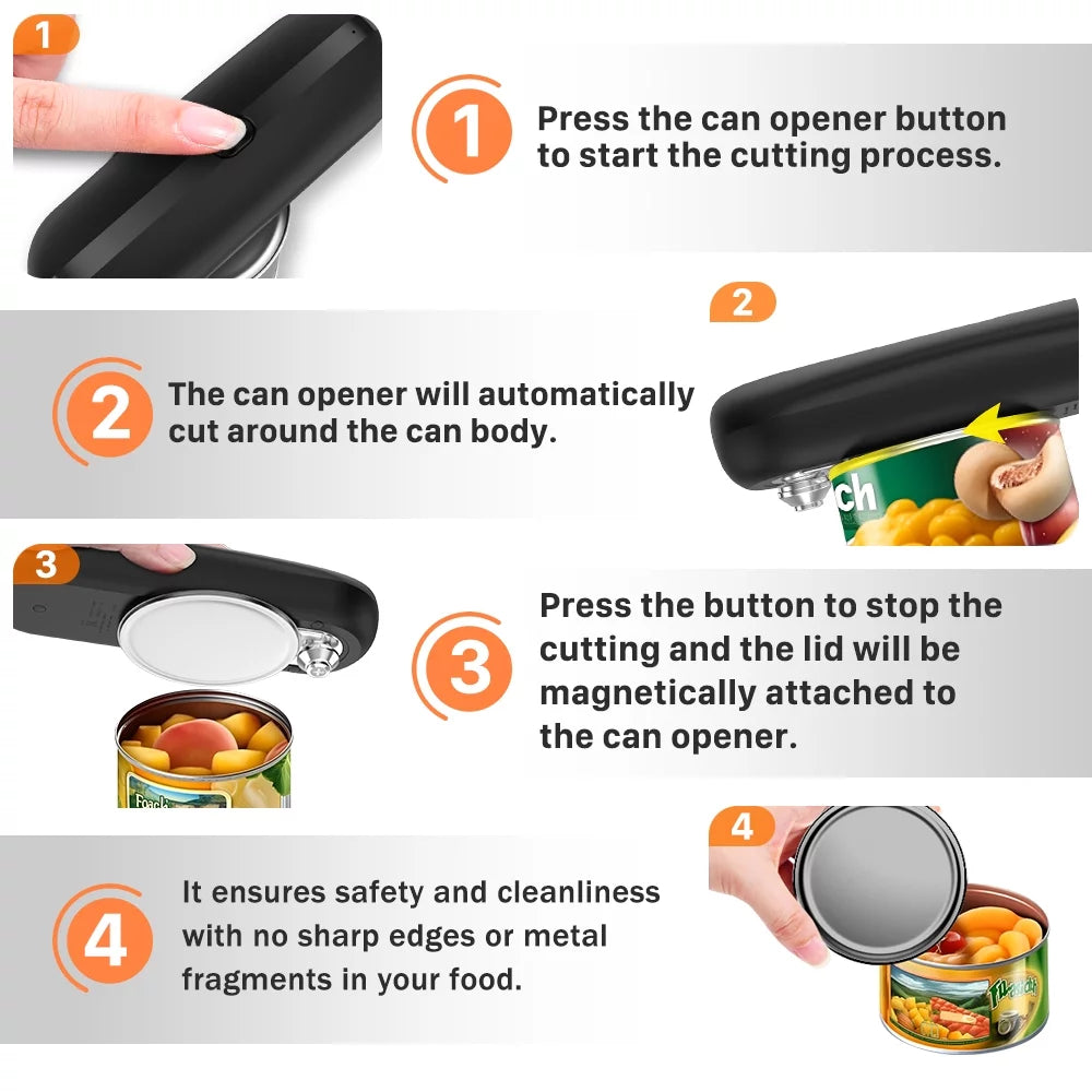 Rechargeable Electric Handheld Can Opener S996305