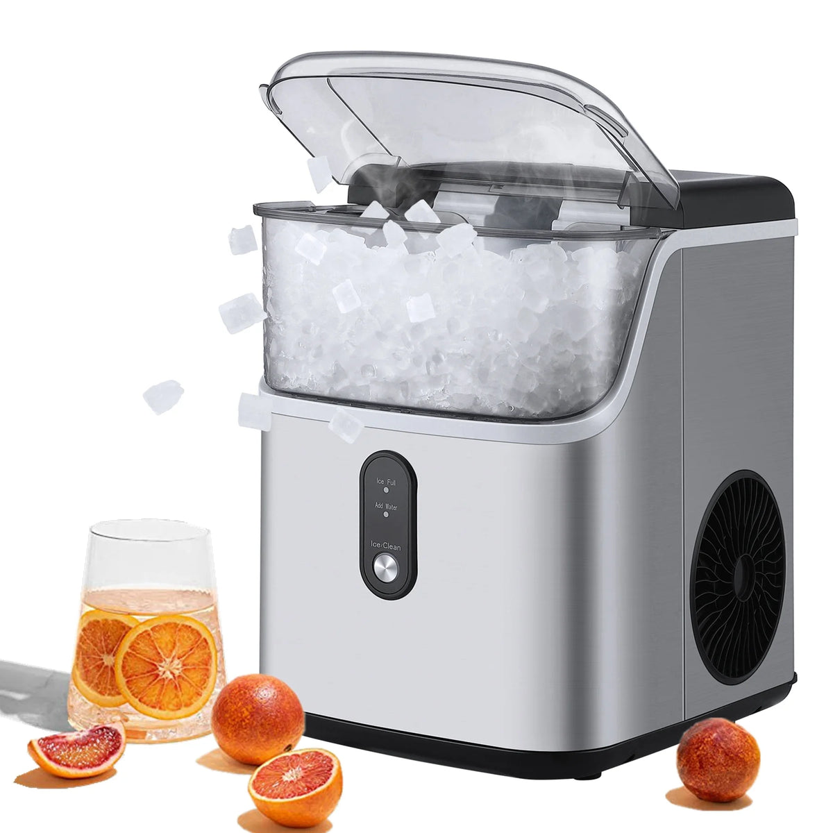 35Lbs/24H Chewable Nugget Ice Maker Countertop with Ice Scoop Y6340