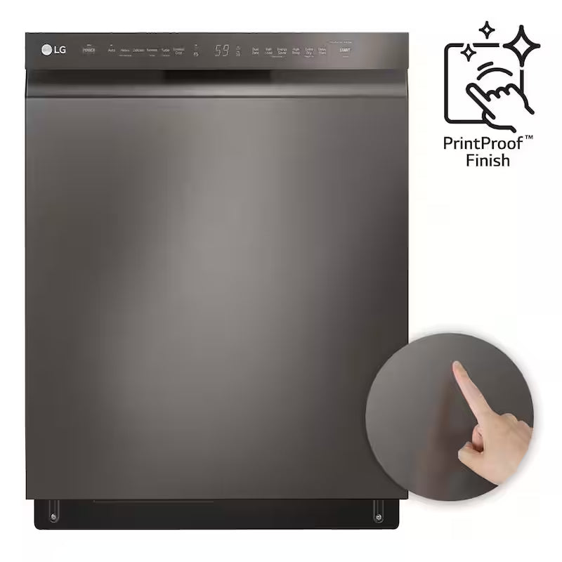 Black Stainless Steel Front Control Dishwasher R2845