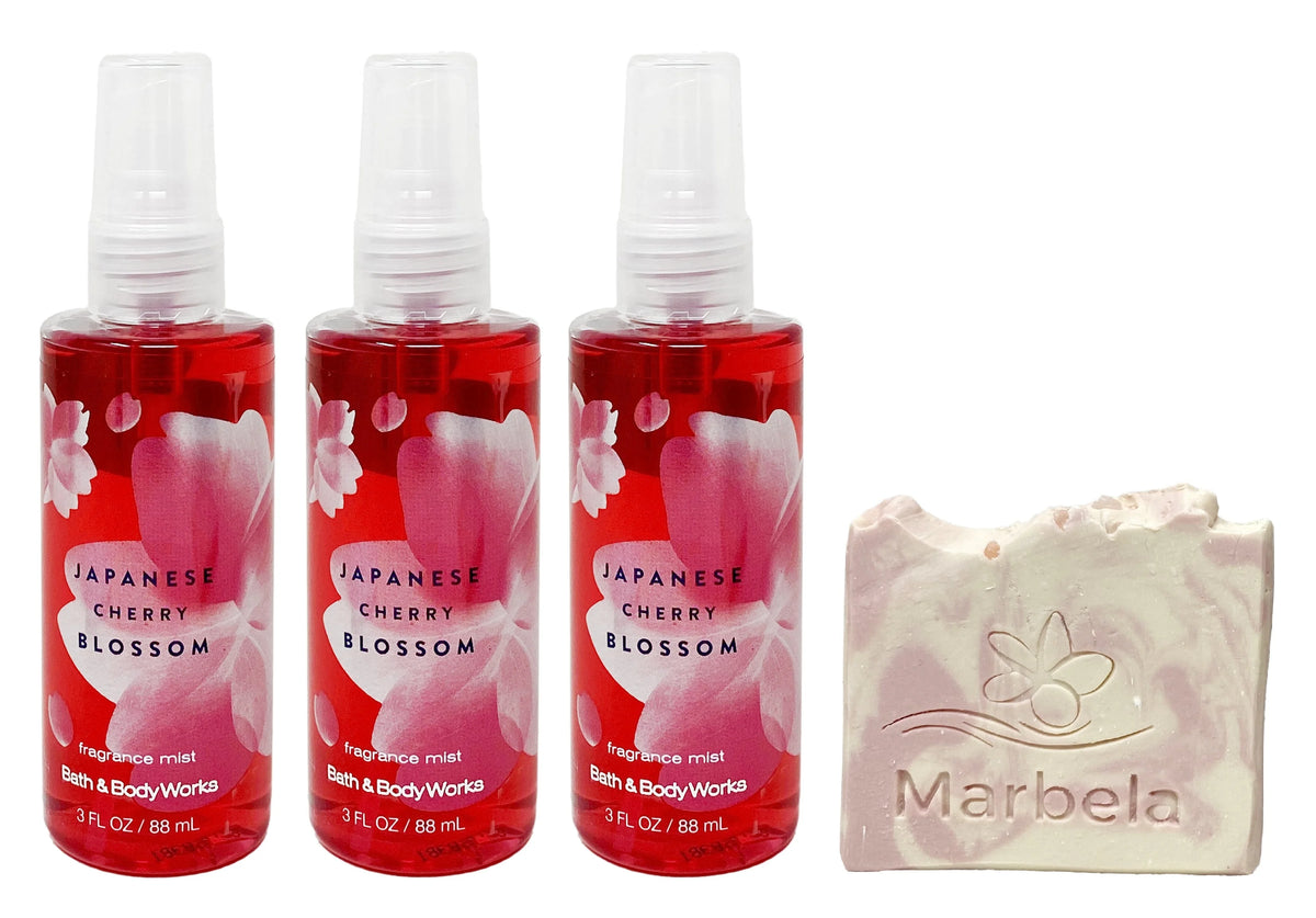 Japanese Cherry Blossom 3 Pack Travel Size Fine Fragrance Mist R417