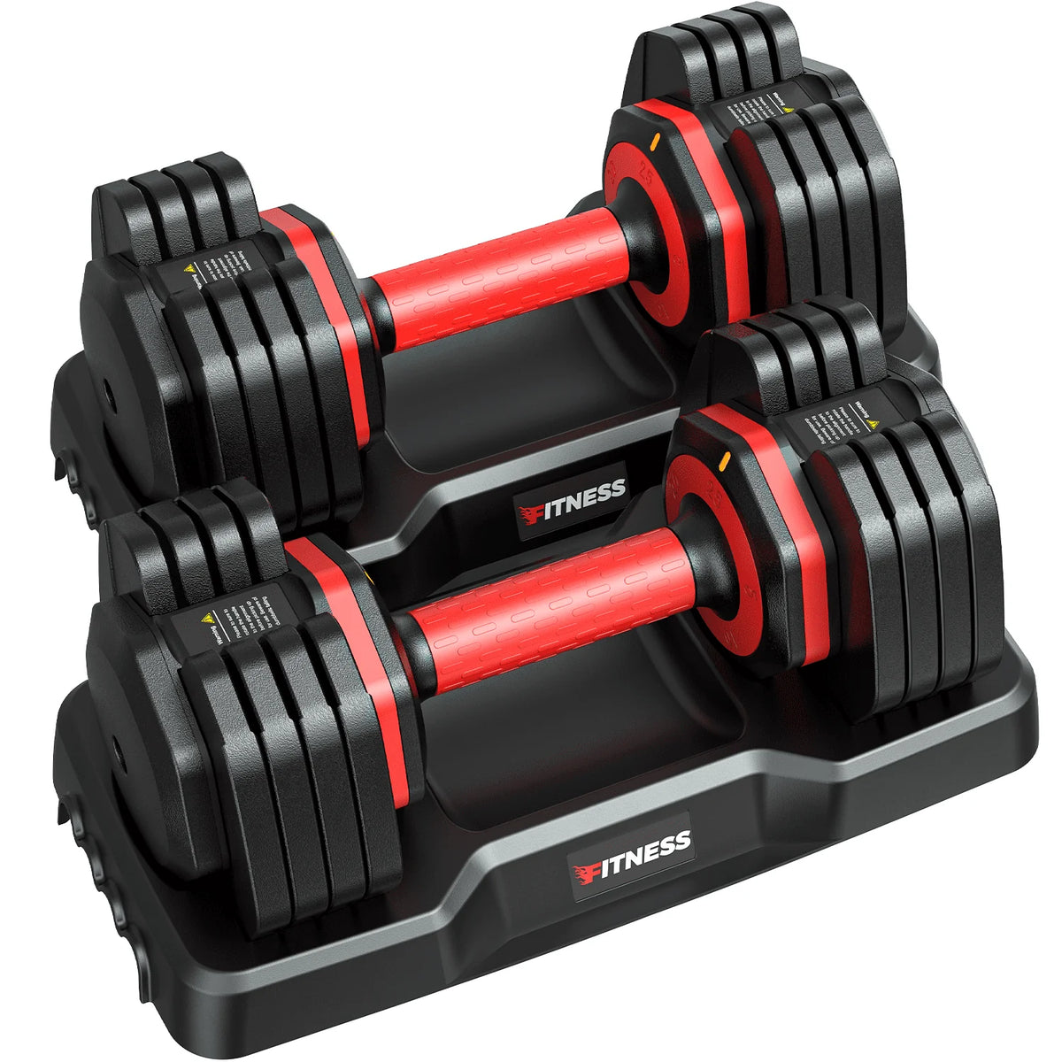 50lb Adjustable Dumbbells Set of 2 with Rack X179