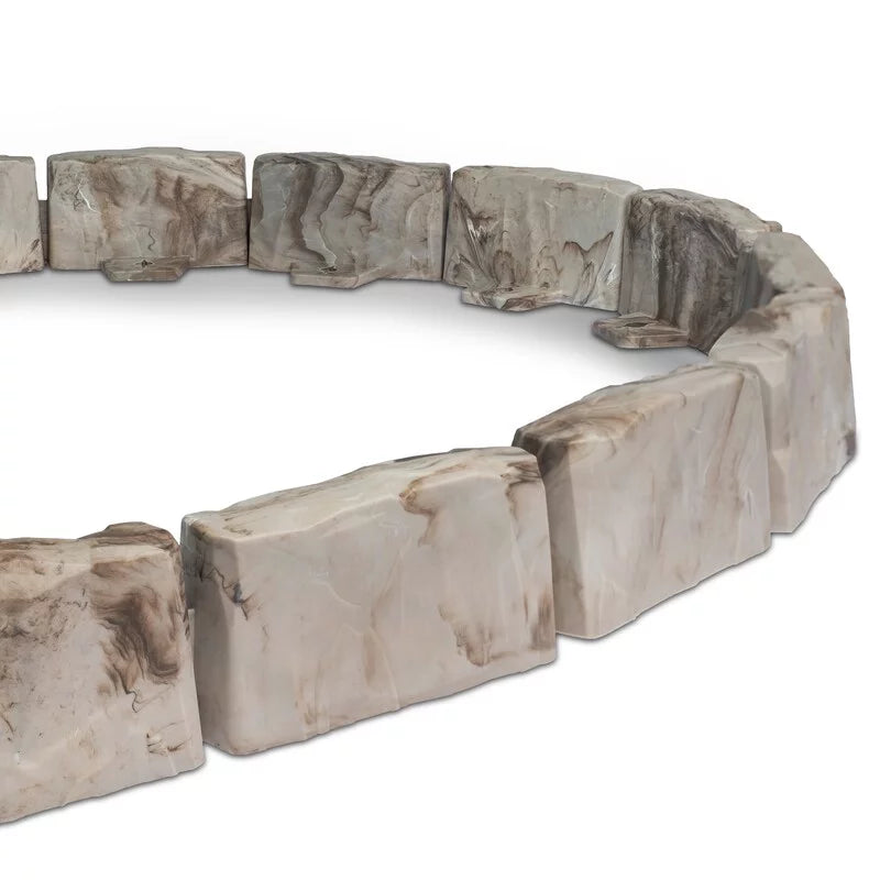 Brown Faux Stone Landscape Edging Kit D4497