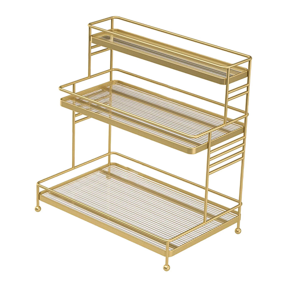 3-Tier Bathroom Ladder Shelf with Drawer L462690