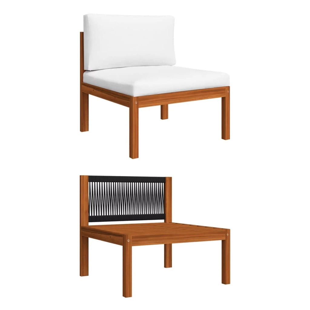 Acacia Wood Patio Sofa with Cushions H474