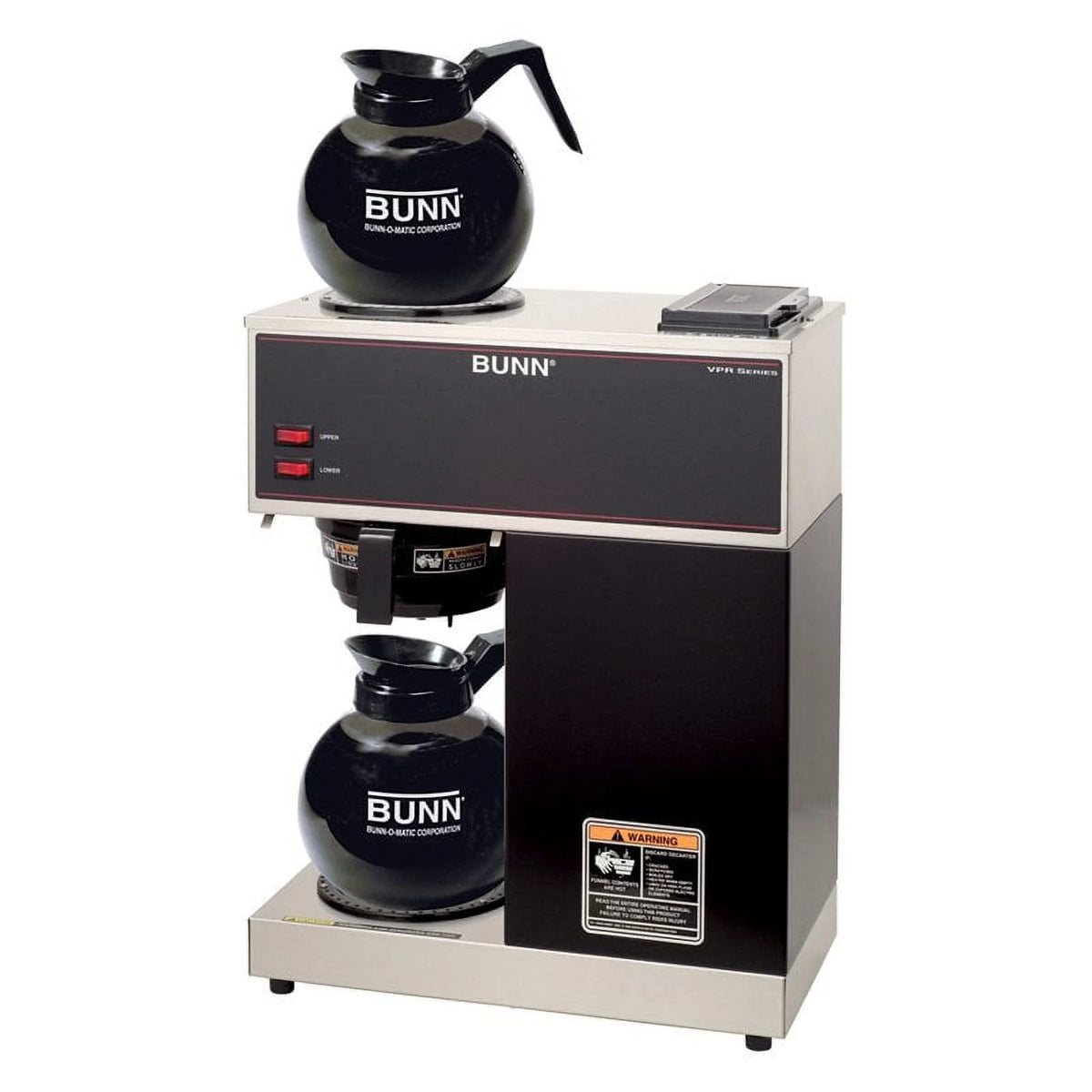 12-Cup Commercial Coffee Brewer with 2 Warmers W9756