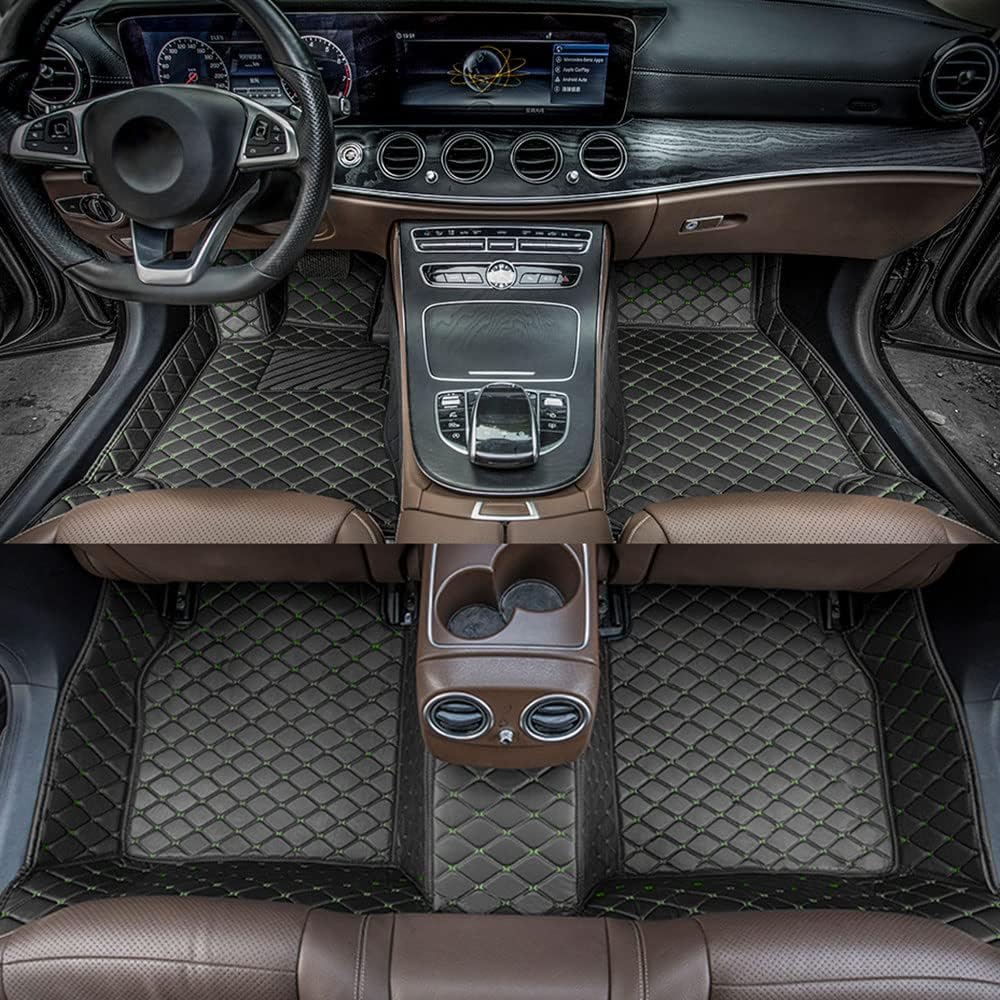 All Weather Non-Slip Leather Car Floor Mats J2514