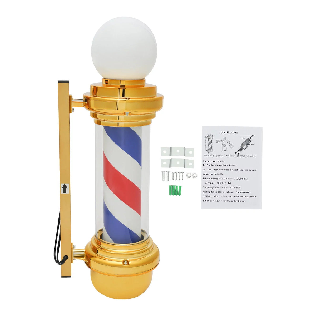 Rotating LED Pole Light X67797