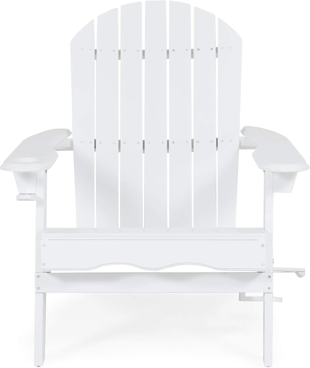 Gray Acacia Wood Folding Adirondack Chair K92791