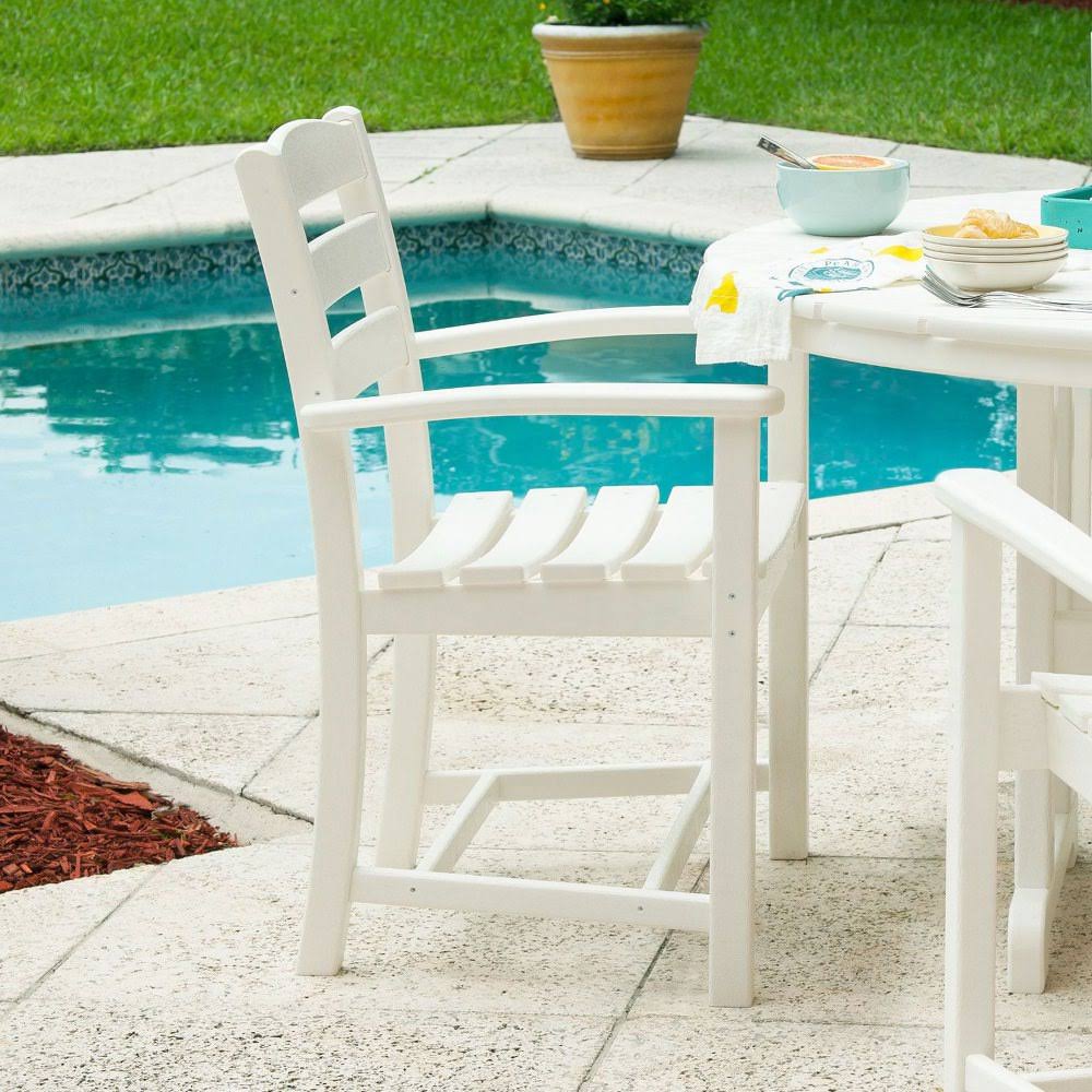 White Dining Arm Chair E754