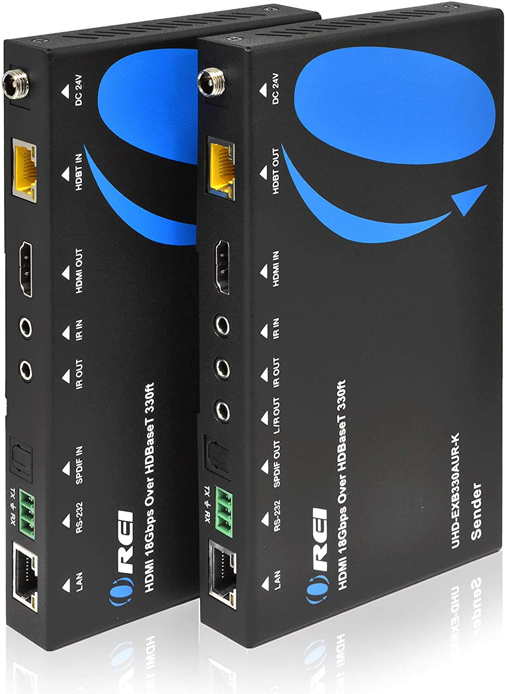 4K HDMI Extender Balun Over Single CAT5e/6/7 Cable Up to 400 Ft E5349