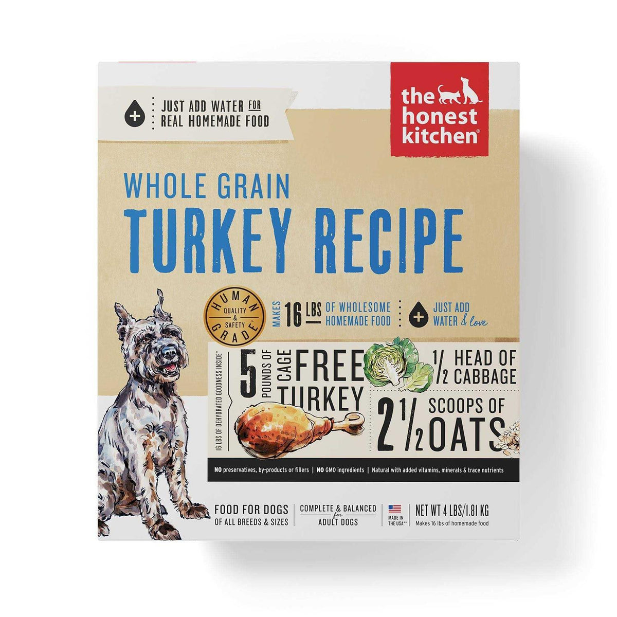 Dehydrated Whole Grain Dog Food Turkey W8298