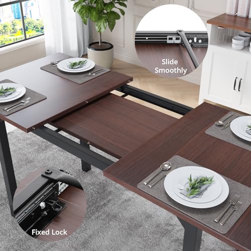 Extendable 5-Piece Dining Table Set with 4 Chairs Q801894