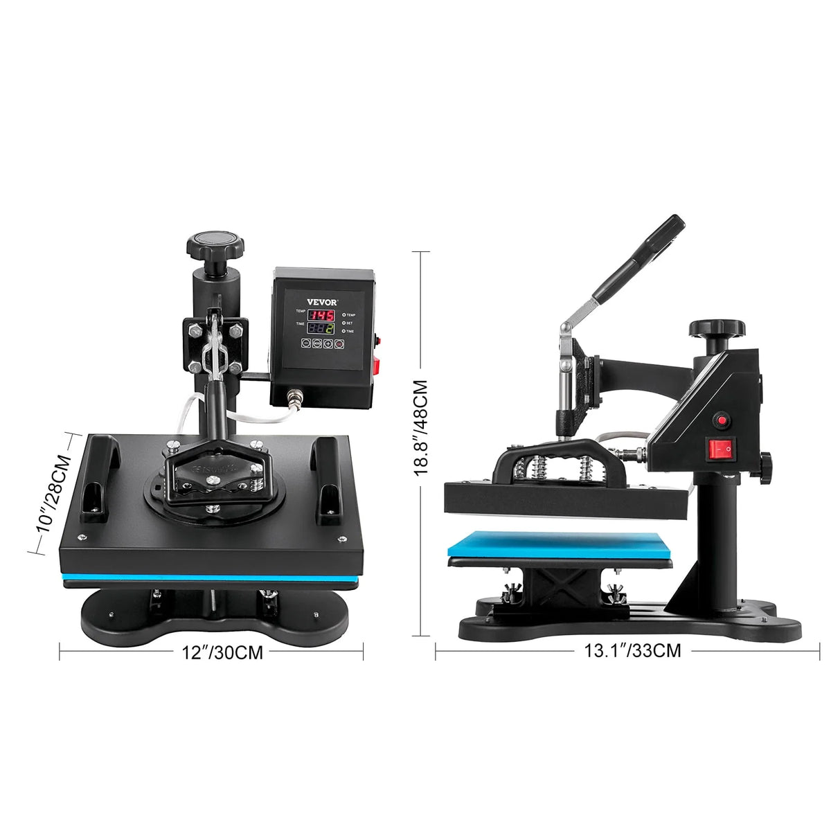 12X10 inch 650W Swing Away Heat Press Machine W509763