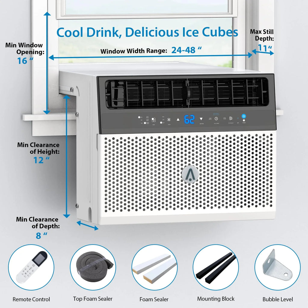 6000 BTU Window Air Conditioner with Remote Control C748915