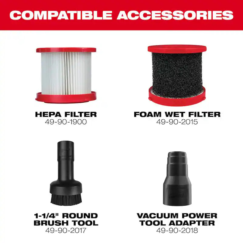 18-Volt Cordless Wet/Dry Vacuum with 5.0 Ah Battery Packs J61377