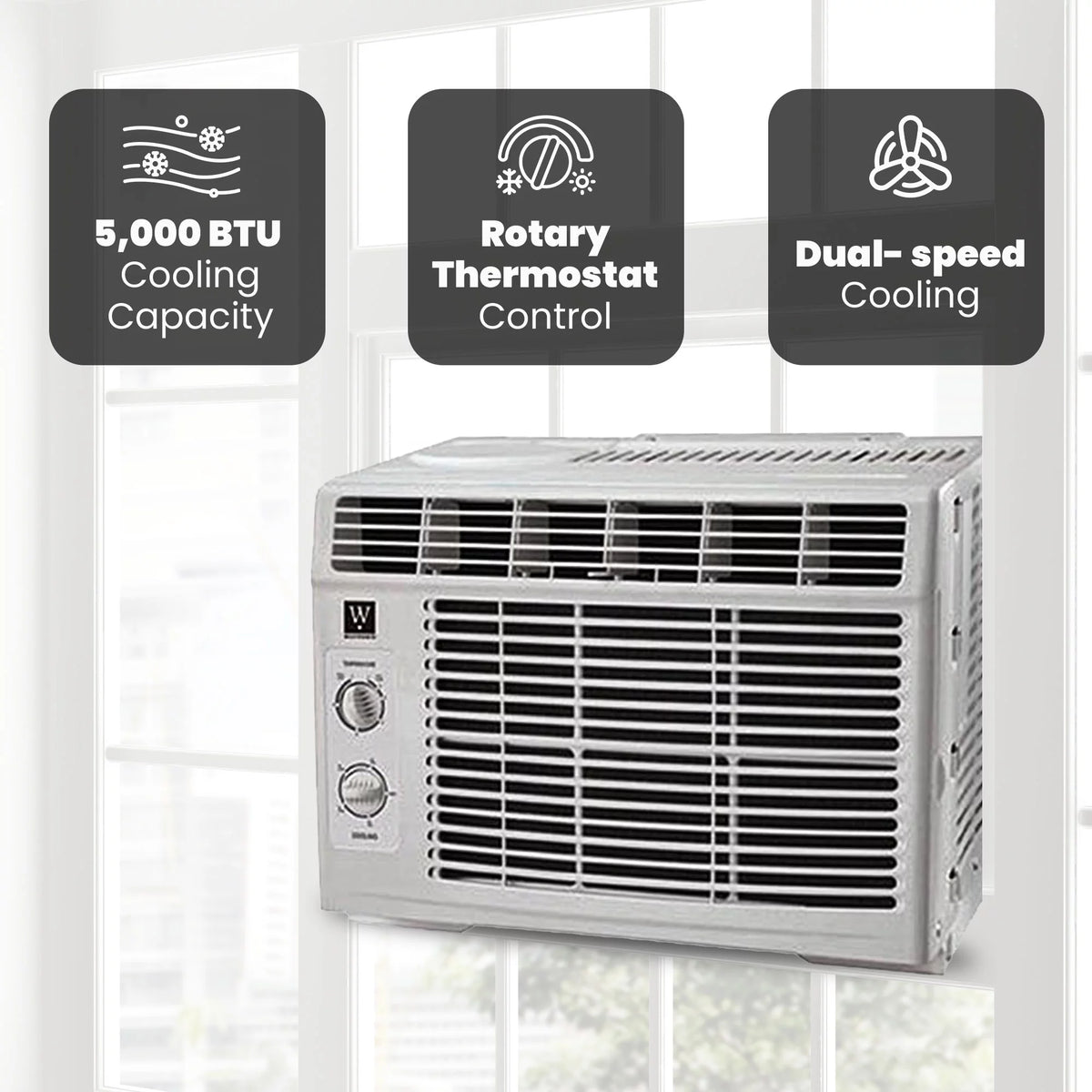 5,000 BTU Mechanical Window Air Conditioner M25749