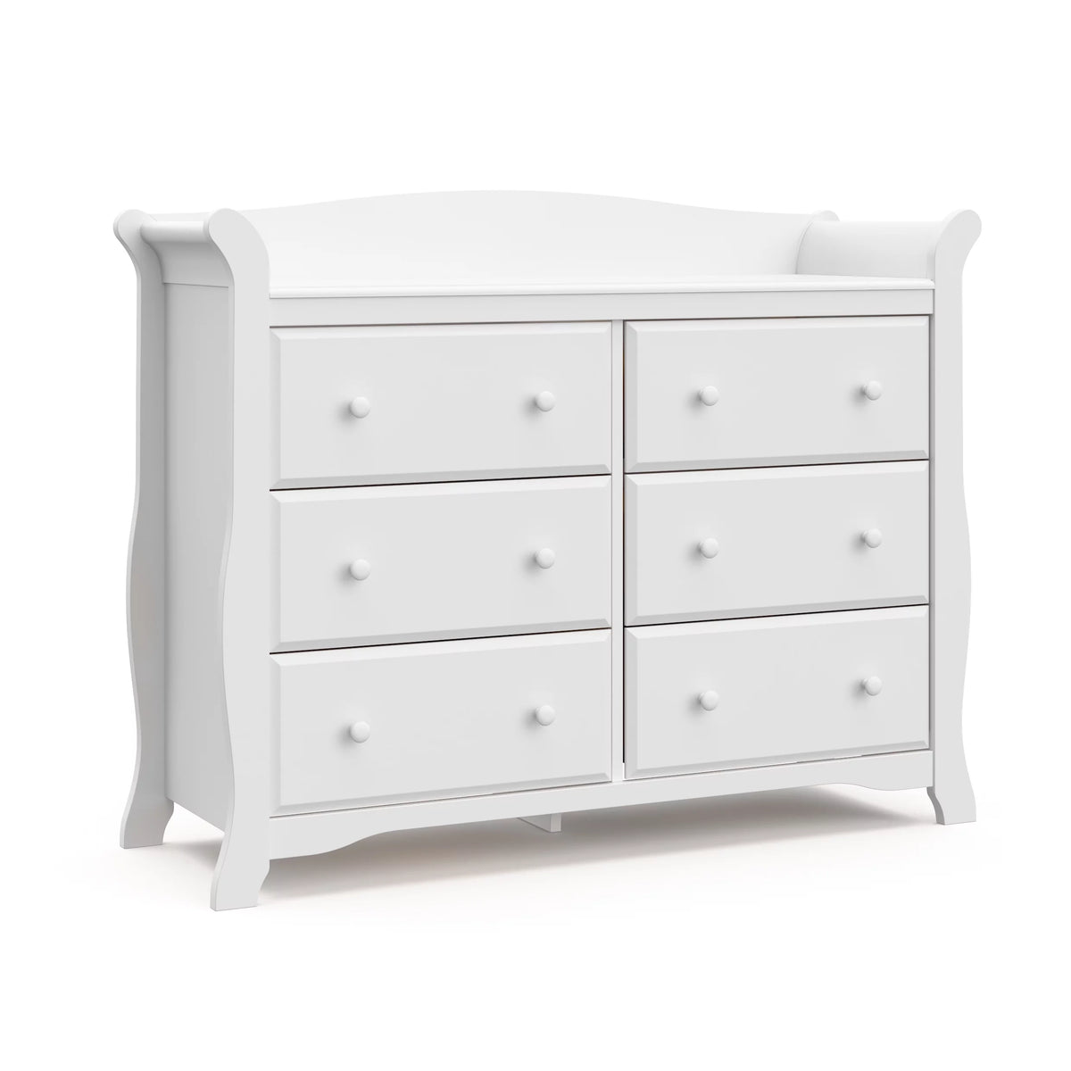 6 Drawer Gray Double Dresser D805