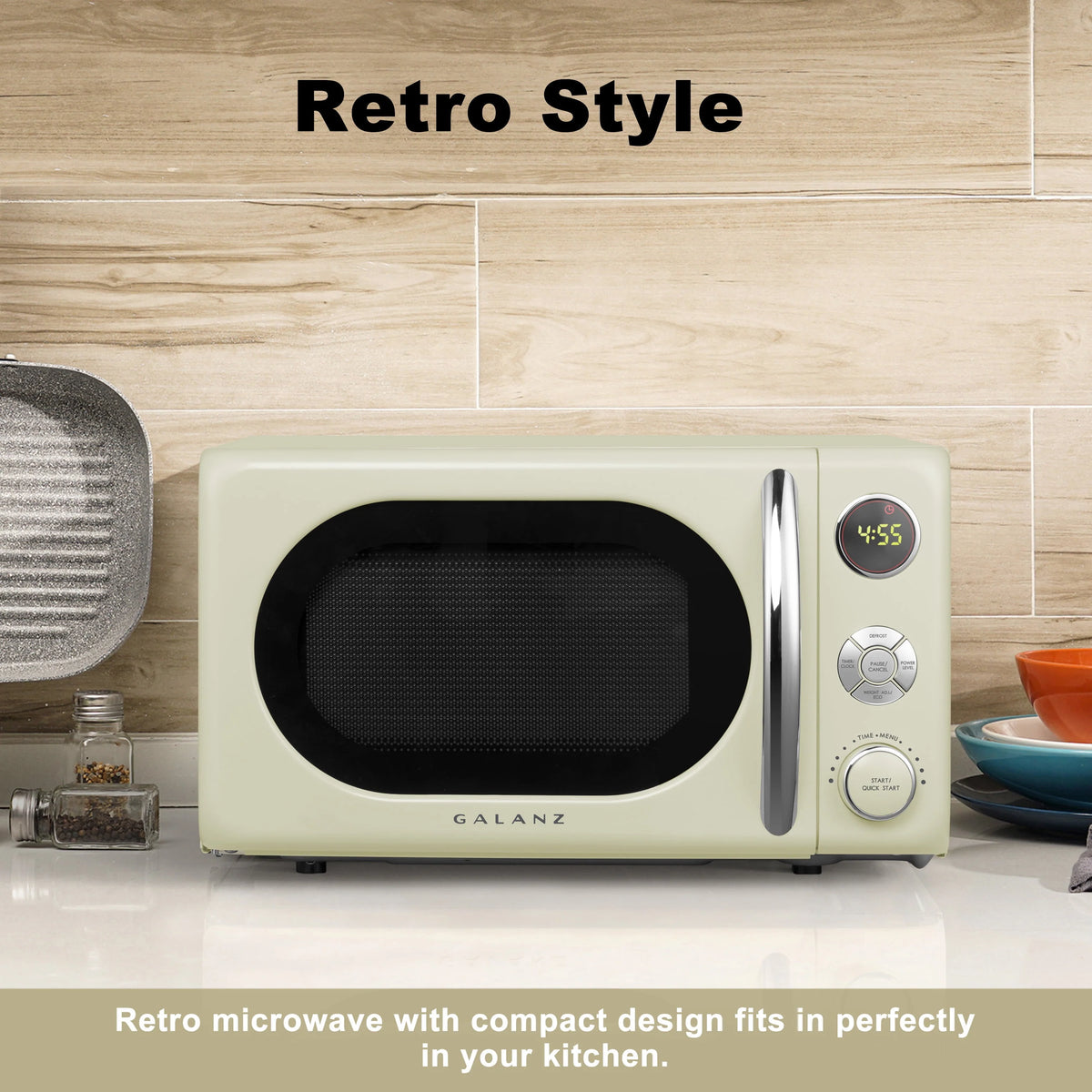0.7 Cu. ft. 700 Watts Cream Countertop Microwave Oven Y336342