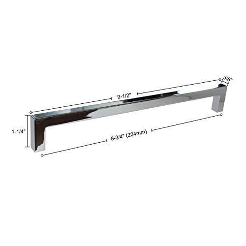 Solid Square Slim Cabinet Bar Pulls, 25 Pack, 8.75 G854452