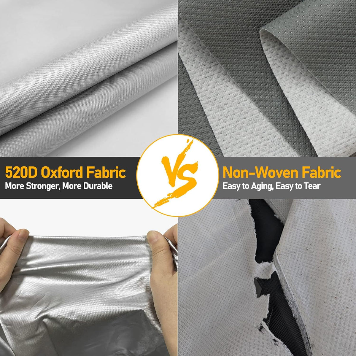 520D Oxford Pop-Up Camper Cover Fits 16'-18' Waterproof UV-Proof L1420