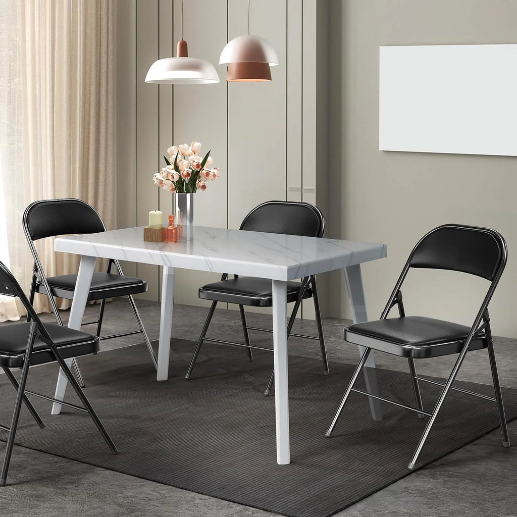 Black Set of 10 Folding Chairs N7427