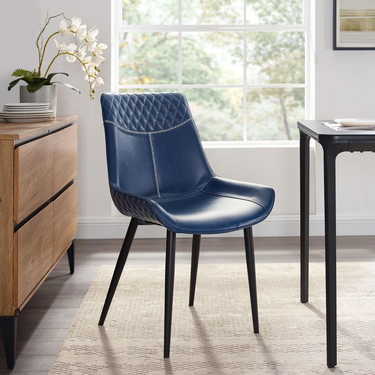Blue Dining Chairs, Set of 2 R2654